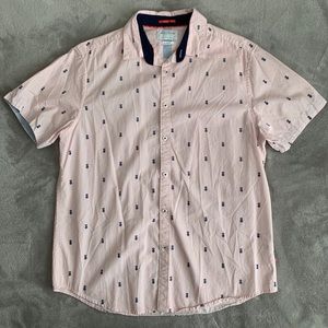 Denim & Flower Casual Button Up Shirt